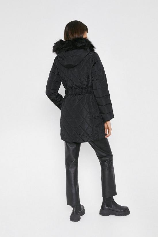 Warehouse Long Luxe Padded Coat 3