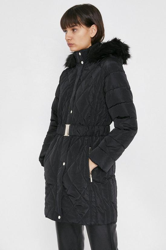 Warehouse Long Luxe Padded Coat 4