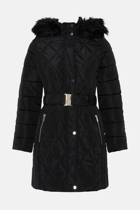 Warehouse Long Luxe Padded Coat 5