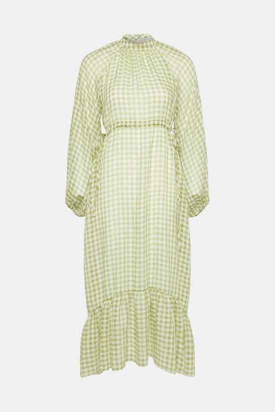 Warehouse Maxi Dress In Gingham 5