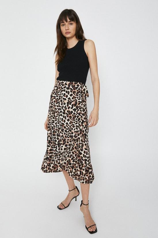 Warehouse Wrap Skirt With Frill 1