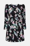 Warehouse Puff Sleeve Dress In Printed Floral thumbnail 5