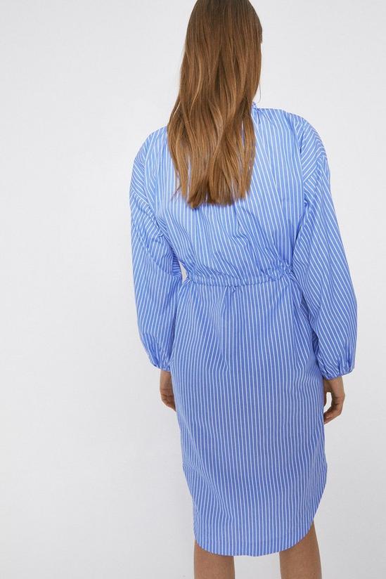 Warehouse Stripe Shirt Dress With Double Layer 3
