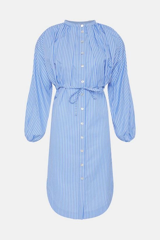 Warehouse Stripe Shirt Dress With Double Layer 5