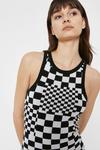 Warehouse Checkerboard Knit Dress thumbnail 2