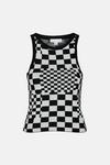 Warehouse Checkerboard Knit Vest thumbnail 5