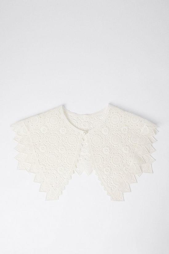 Warehouse Crochet Lace Detachable Collar 3