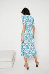 Warehouse Midi Dress With Buttons In Swirl Floral thumbnail 3