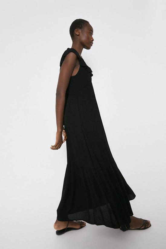 Warehouse Frill Detail Cheesecloth Maxi Dress 4