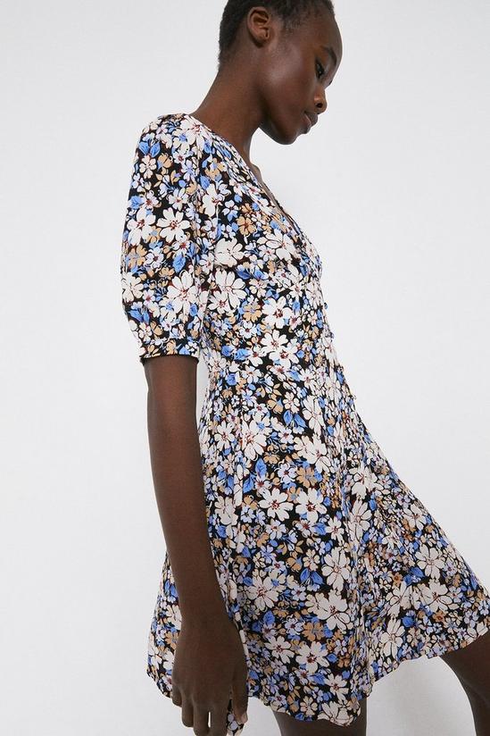 Warehouse Tea Dress In Floral 2
