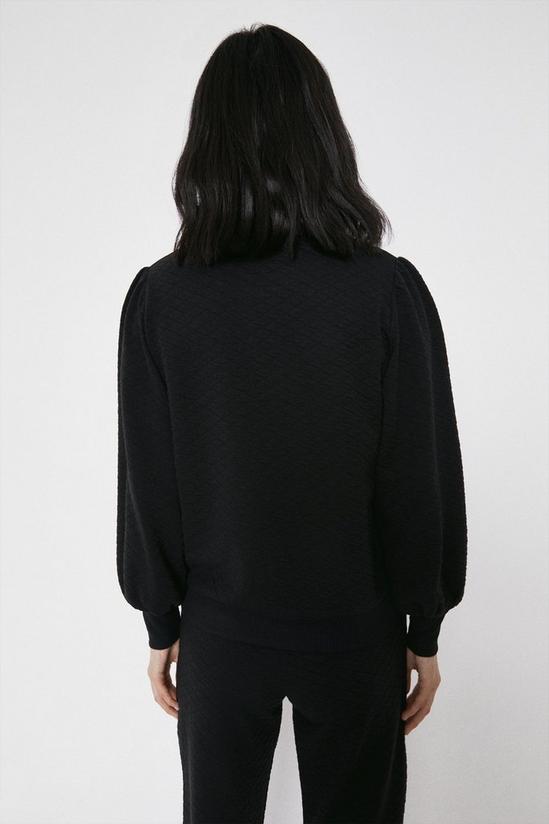 Warehouse Quilted Puff Sleeve Sweat 3