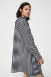 Warehouse Swing Dress In Stripe With Collar thumbnail 2