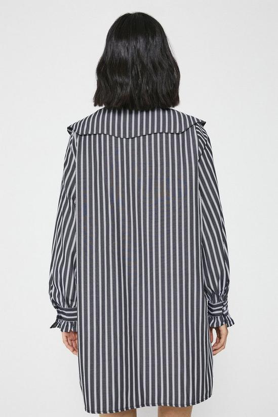 Warehouse Swing Dress In Stripe With Collar 3