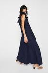 Warehouse Maxi Dress In Cotton With Frill thumbnail 4