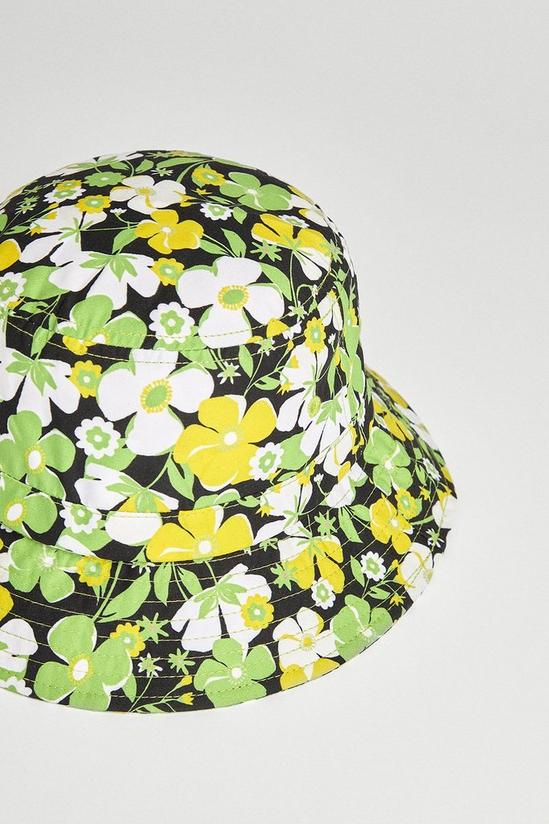 Warehouse Retro Floral Bucket Hat 2