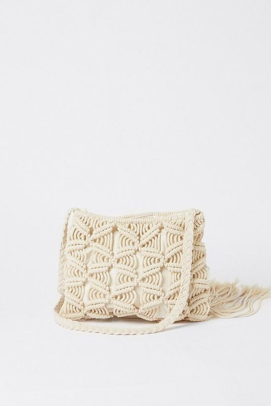 Warehouse Tassel Detail Crochet Bag 1