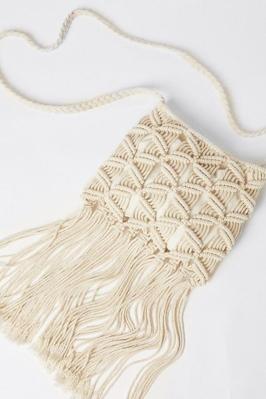 Warehouse Tassel Detail Crochet Bag 3