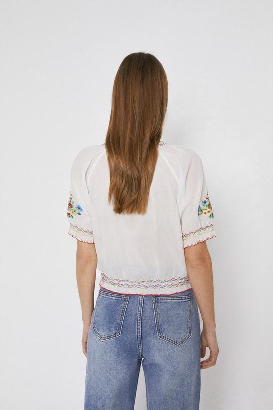 Warehouse Top With Coloured Embroidery 3