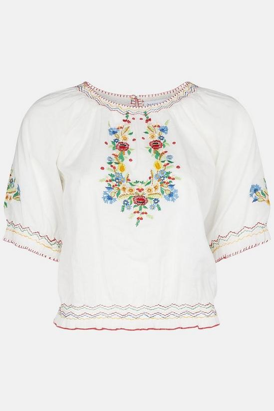 Warehouse Top With Coloured Embroidery 5