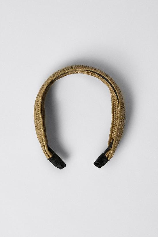 Warehouse Straw Detail Headband 1