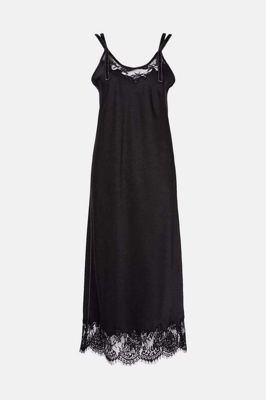 Warehouse Cami Dress With Contrast Stitch & Lace 5