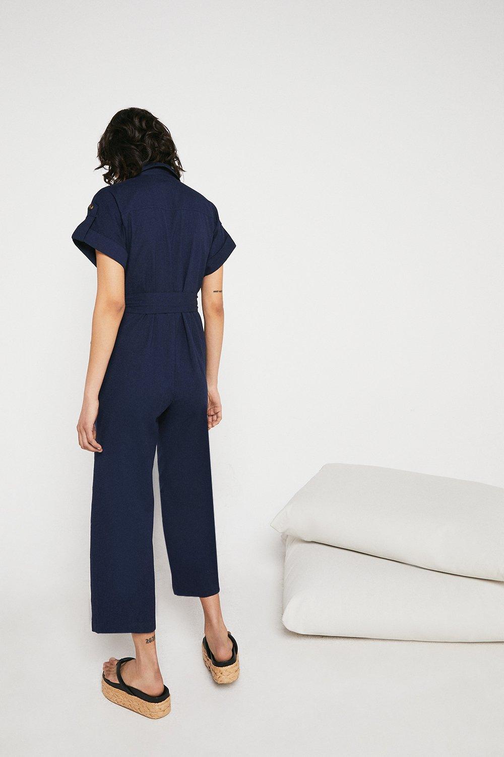 Warehouse navy hot sale jumpsuit