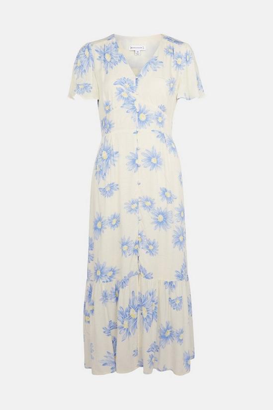 Warehouse Midi Dress In  Painted Floral 5