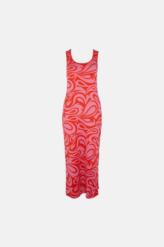 Warehouse Swirl Jacquard Knit Dress 6