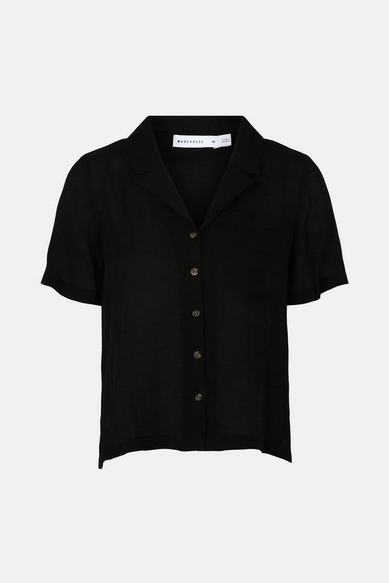 Warehouse Revere Collar Button Front Shirt 5