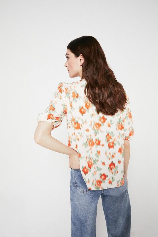 Warehouse Shirt In Blurred Floral Print 3