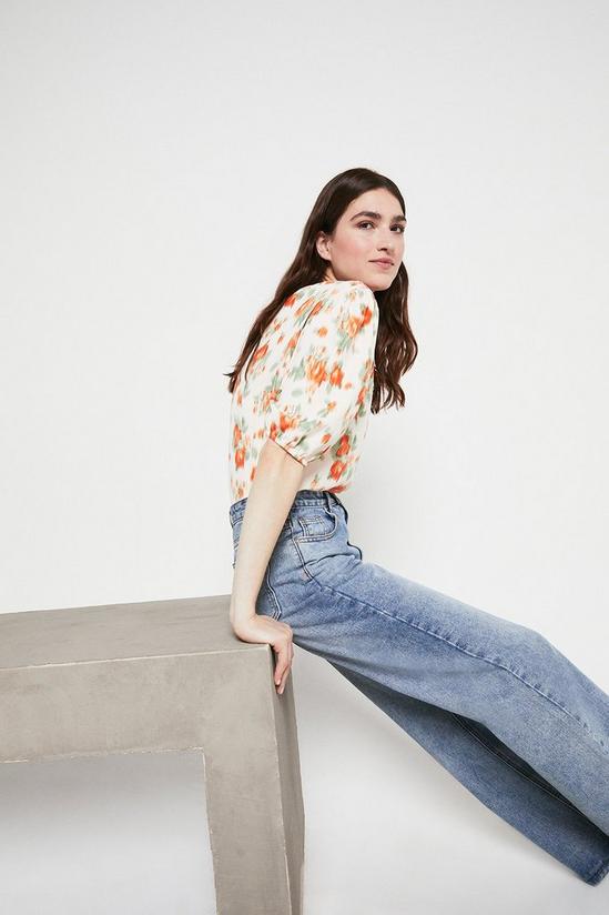 Warehouse Shirt In Blurred Floral Print 4
