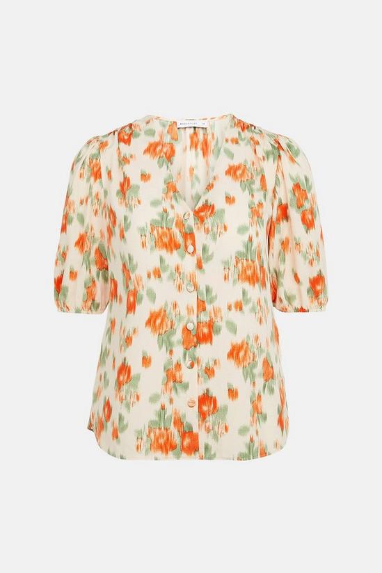 Warehouse Shirt In Blurred Floral Print 5