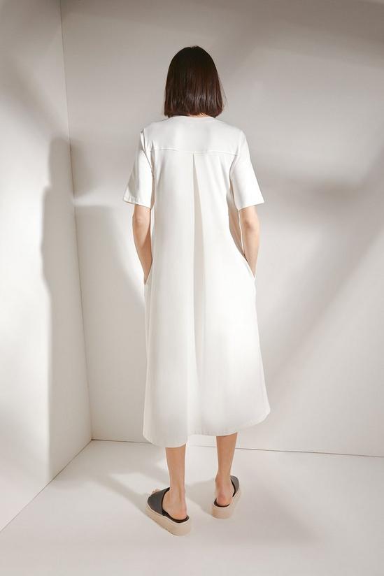Warehouse Premium Cotton Trapeze Midi Dress 3