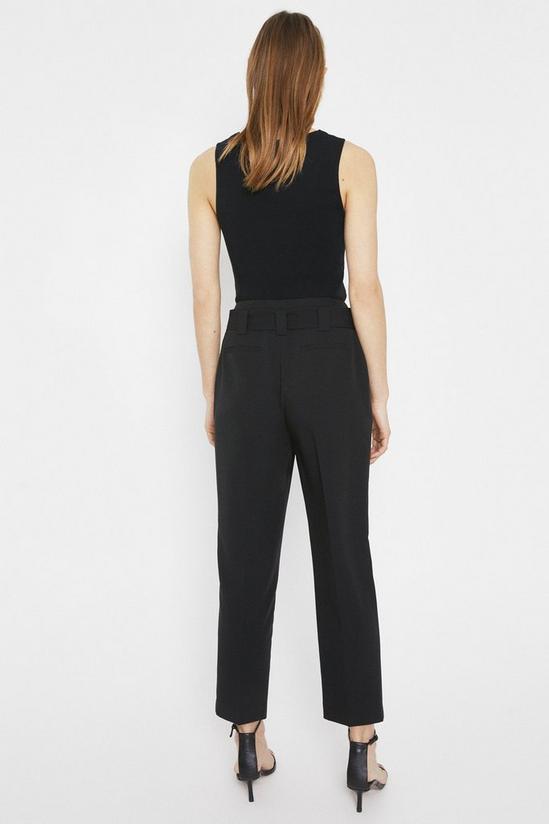 Warehouse Essential Tapered Peg Trouser With Tie Belt 3