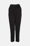 Warehouse Essential Tapered Peg Trouser With Tie Belt thumbnail 5