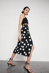 Warehouse Skirt With Ruched Side In Spot thumbnail 1