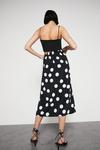 Warehouse Skirt With Ruched Side In Spot thumbnail 3