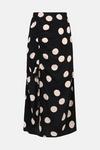 Warehouse Skirt With Ruched Side In Spot thumbnail 5