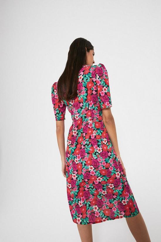 Warehouse Midi Dress With Button Front 3