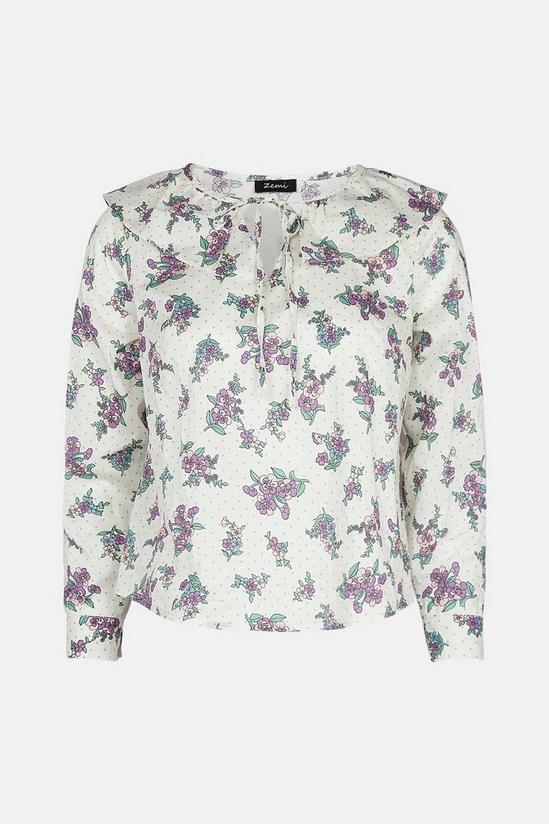 Warehouse Top In Print With Collar 5