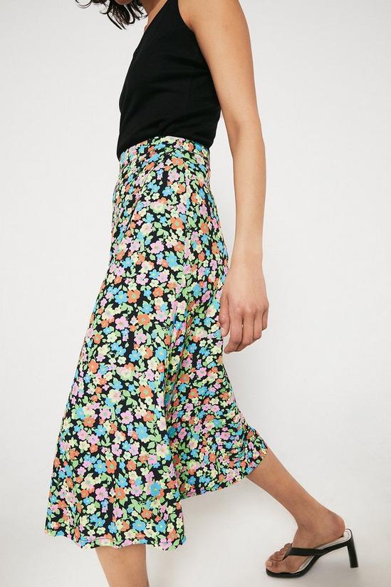 Warehouse Wrap Skirt In Floral Print 1