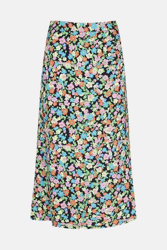 Warehouse Wrap Skirt In Floral Print 5