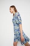 Warehouse Tie Back Dress In Floral thumbnail 5