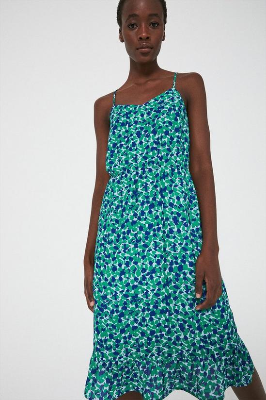 Warehouse Cami Dress With Frill Hem In Print 1