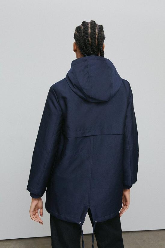 Warehouse Quilted Winter Parka Midi Coat 3