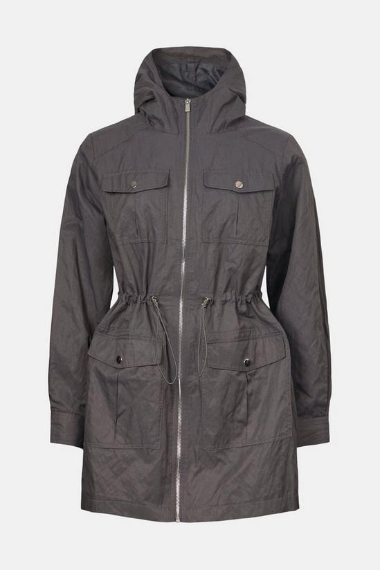 Warehouse Pocket Detail Midi Raincoat 4