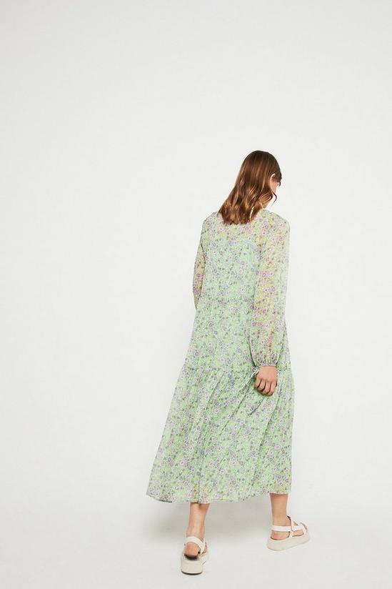 Warehouse Midi Smock Dress In Floral Print 3