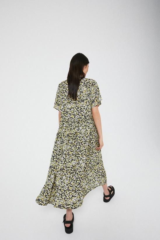 Warehouse Smock Shirt Dress In Floral 3