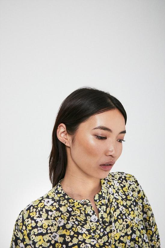 Warehouse Smock Shirt Dress In Floral 4