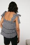 Warehouse Gingham Scallop Frill Tiered Cami Top thumbnail 3